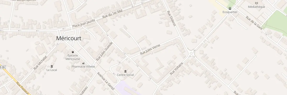 Plan du 1T Rue Jules Verne à Méricourt