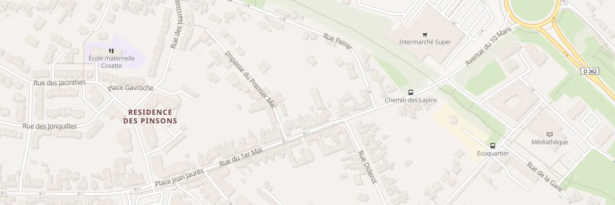 Plan du 47 Rue du Premier Mai à Méricourt