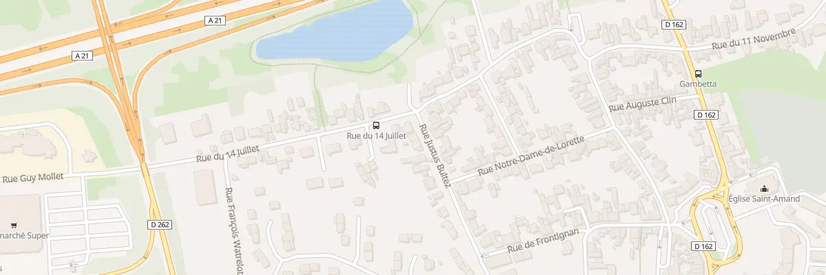 Plan du 262 Rue Justus Bultez à Noyelles-sous-Lens