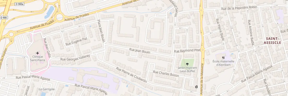 Plan du 22 Rue Jean Bouin à Perpignan