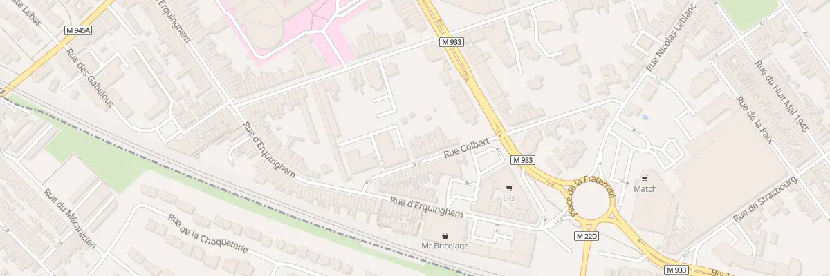 Plan du 34 Rue Colbert à Armentières