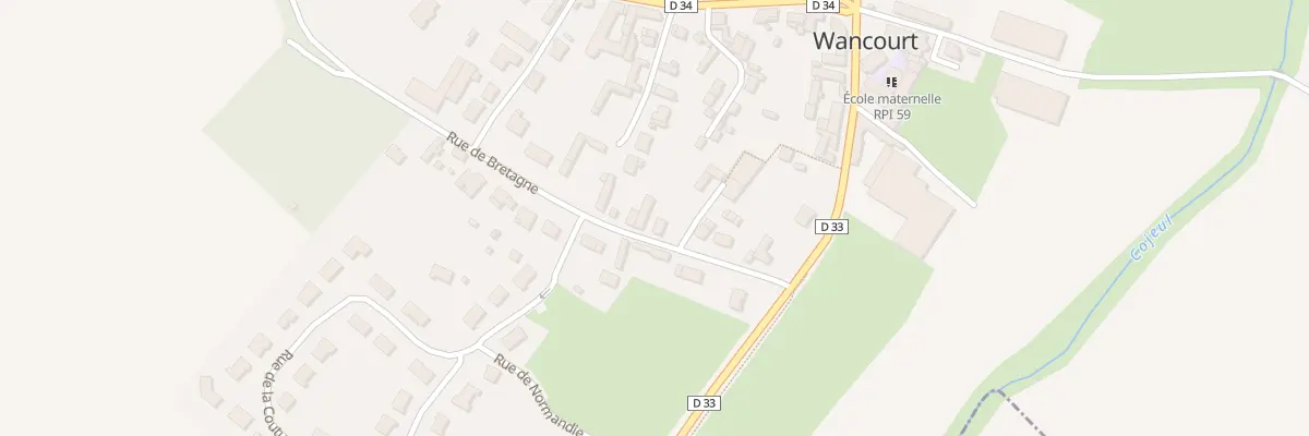 Plan du 12 Rue de Bretagne à Wancourt