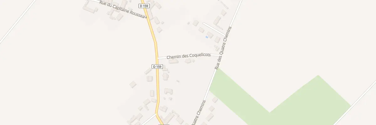 Plan du 2 Che Rural des Coquelicots à Margny-aux-Cerises