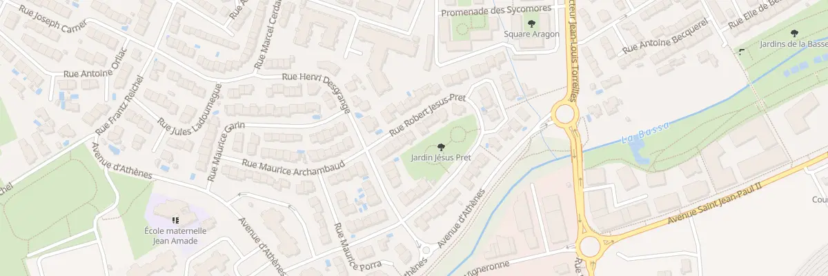 Plan du 10 Rue Robert Jésus-Prêt à Perpignan