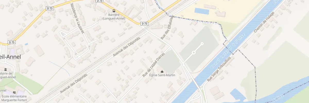 Plan du 100 Rue de l’Abbé Darras à Longueil-Annel