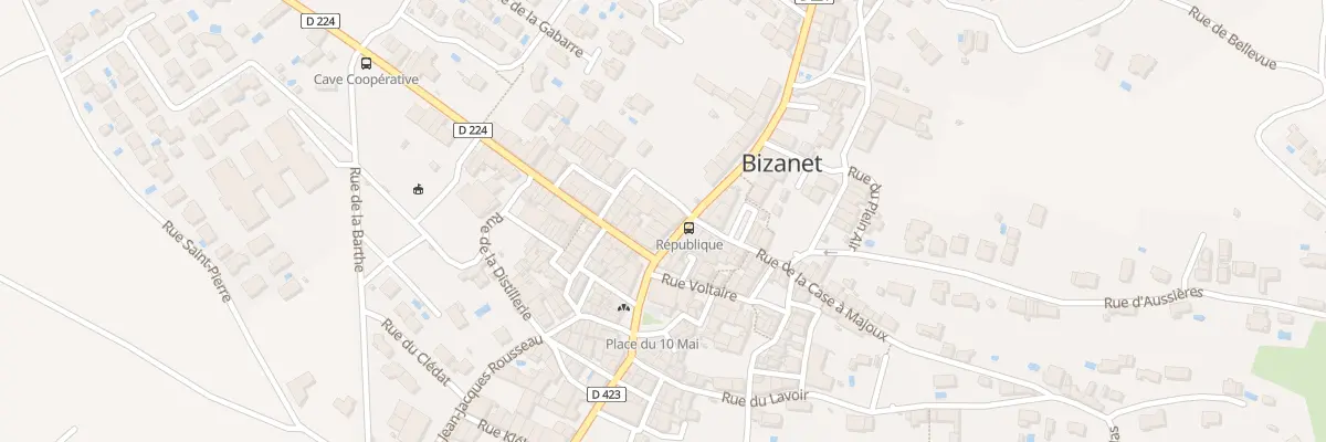 Plan du 3 Rue de la République à Bizanet