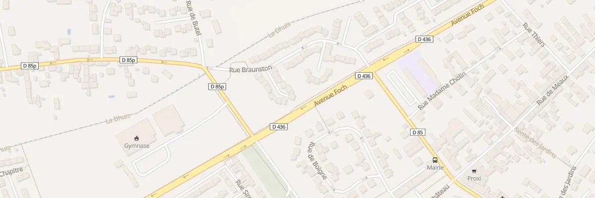 Plan du 11 Rue Georges Brassens à Quincy-Voisins