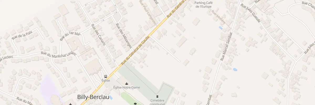 Plan du 160 Rue du Général de Gaulle à Billy-Berclau
