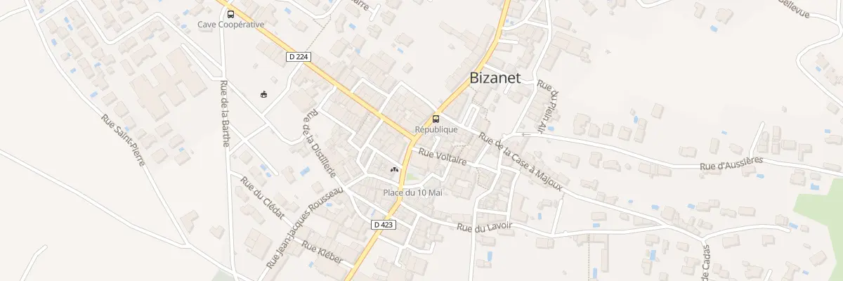 Plan du 1 Rue Voltaire à Bizanet