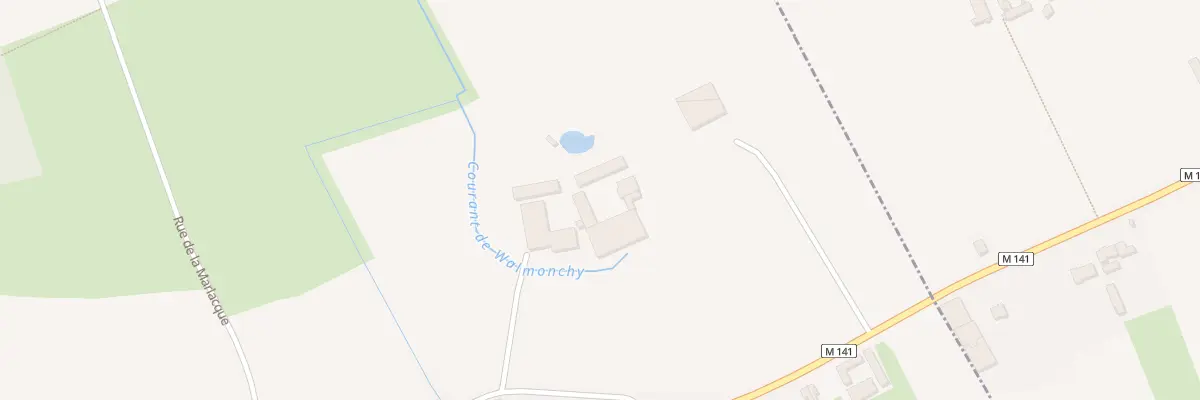 Plan du 2 Rue du Pont de Pierres à Fromelles