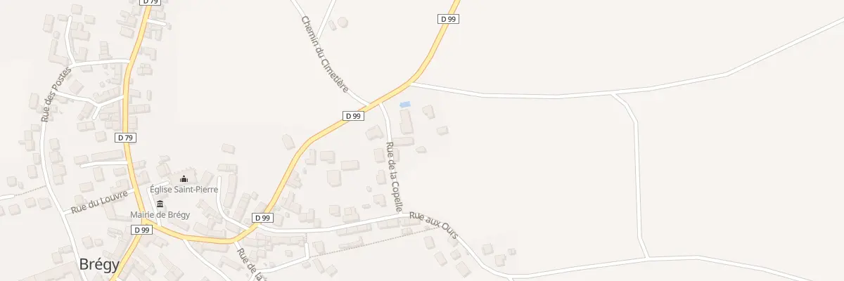 Plan du 3 Rue de la Copelle à Brégy