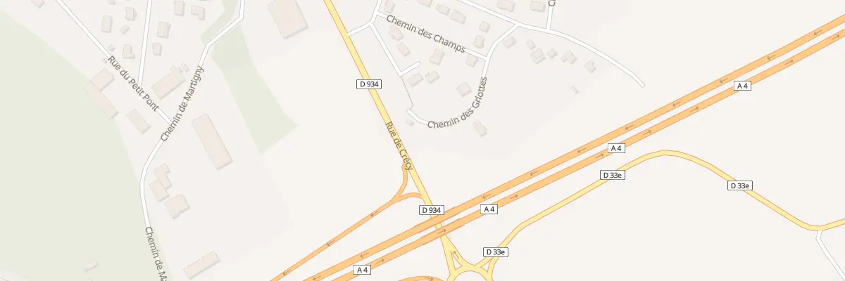 Plan du 9007 Rue de Crecy à Couilly-Pont-aux-Dames