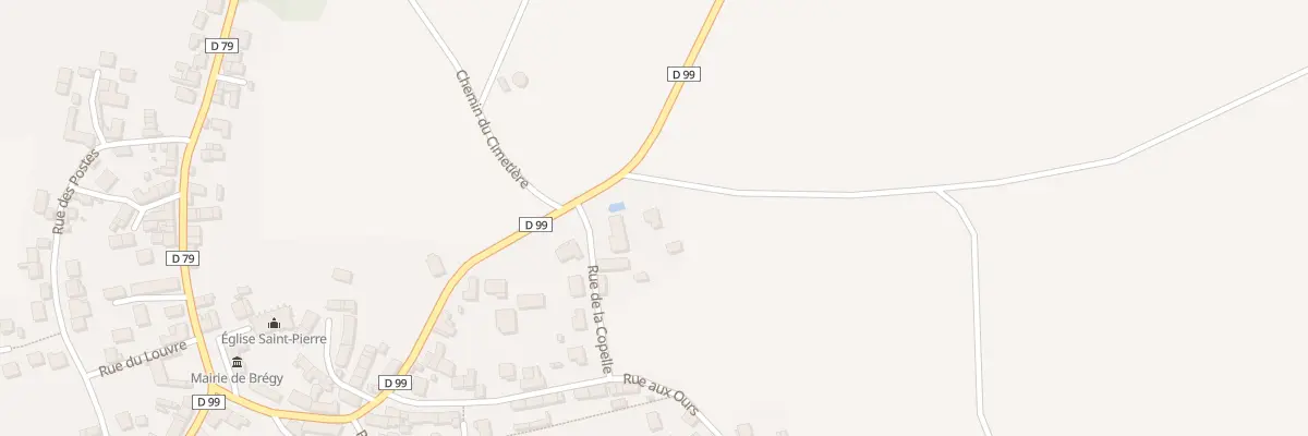 Plan du 1B Rue de la Copelle à Brégy
