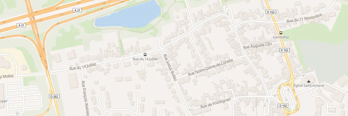 Plan du 245 Rue Justus Bultez à Noyelles-sous-Lens