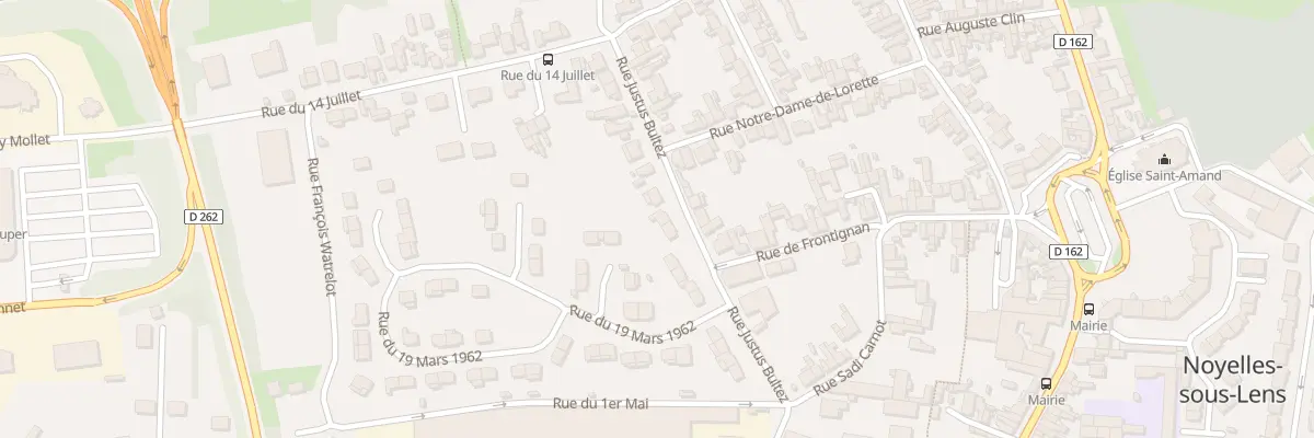 Plan du 158 Rue Justus Bultez à Noyelles-sous-Lens