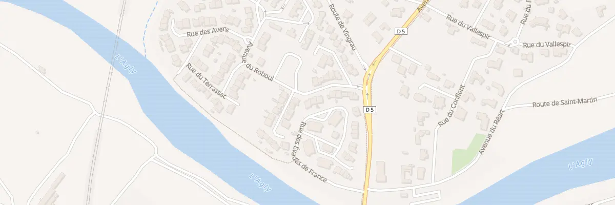 Plan du 13 Av du Roboul à Rivesaltes