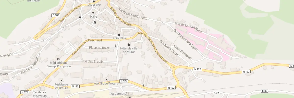 Plan du 6 Rue du faubourg Notre-Dame à Murat
