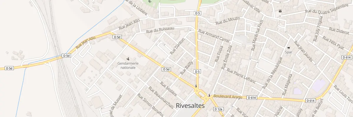 Plan du 1 Rue Franklin à Rivesaltes