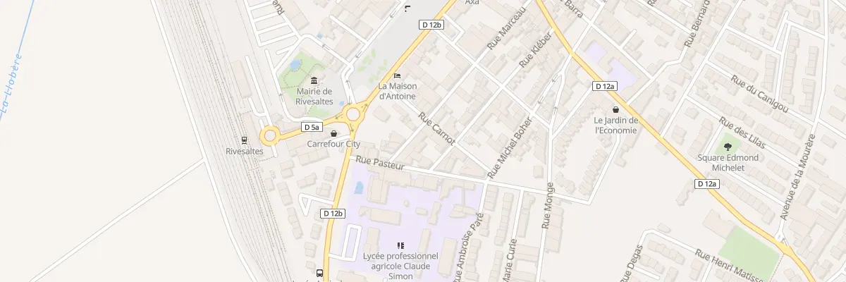 Plan du 33 Rue Carnot à Rivesaltes