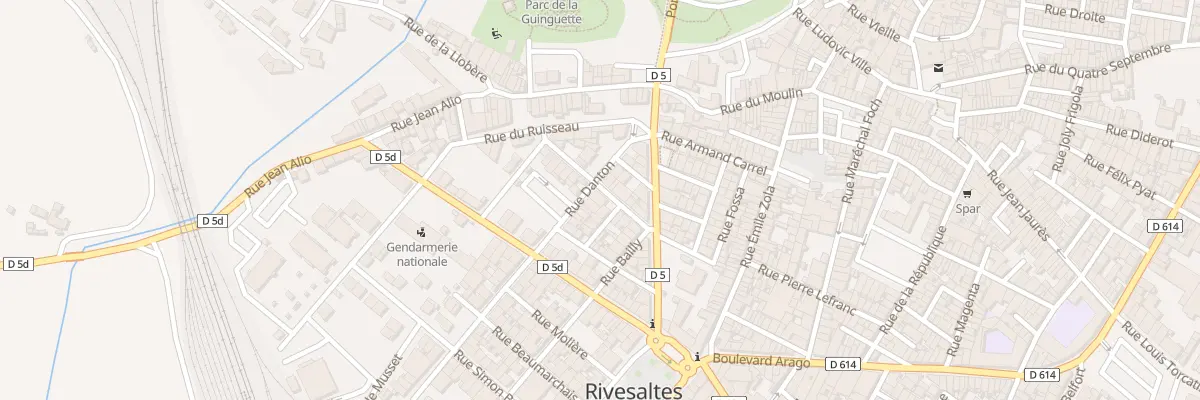 Plan du 10 Rue Danton à Rivesaltes