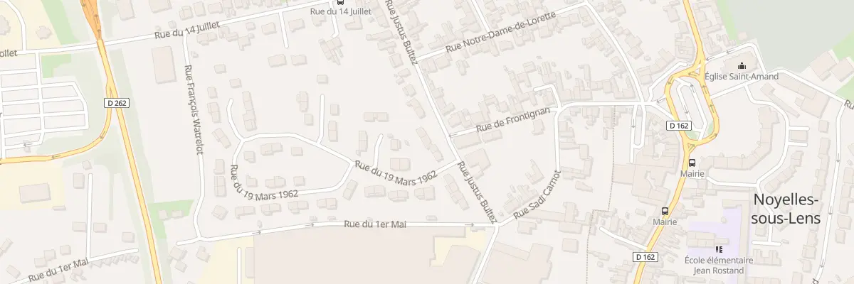 Plan du 118 Rue Justus Bultez à Noyelles-sous-Lens
