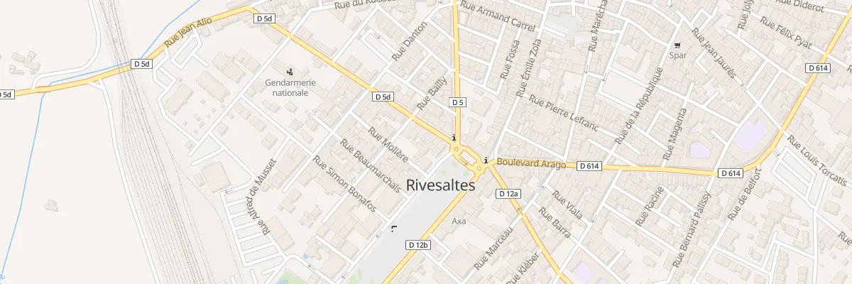 Plan du 5 Av Victor Hugo à Rivesaltes