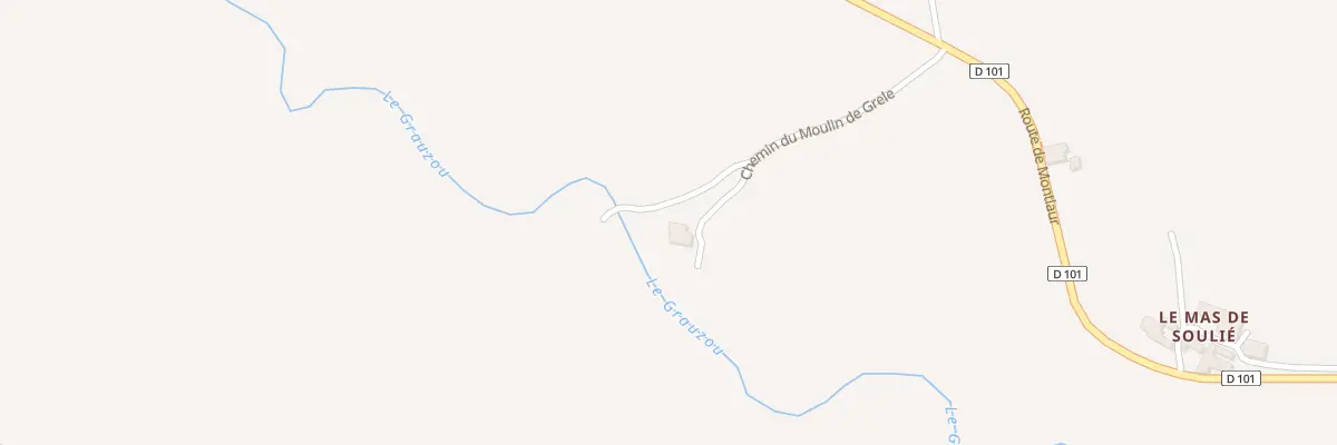 Plan du 5087 La Prade à Gissac