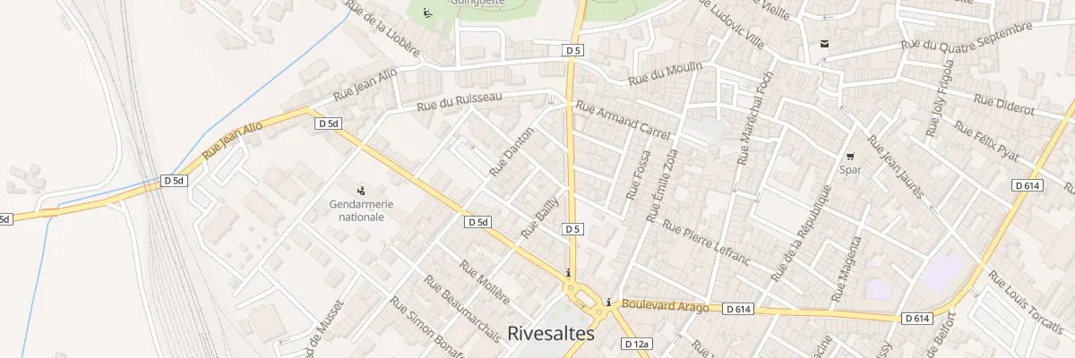 Plan du 3 Rue Mirabeau à Rivesaltes