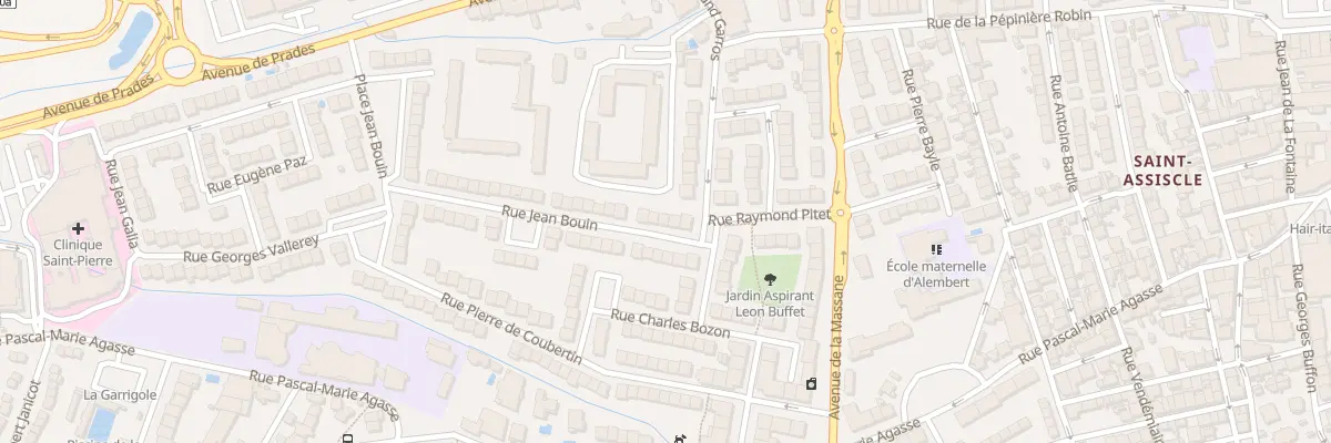 Plan du 6 Rue Jean Bouin à Perpignan