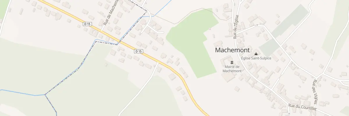 Plan du 84 Rue du Pont du Matz à Machemont