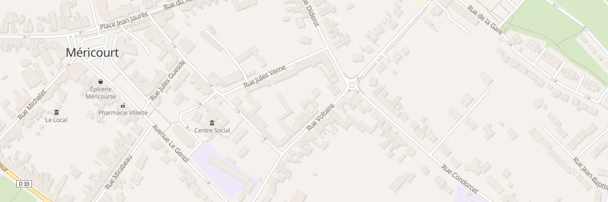 Plan du 15 Rue Voltaire à Méricourt