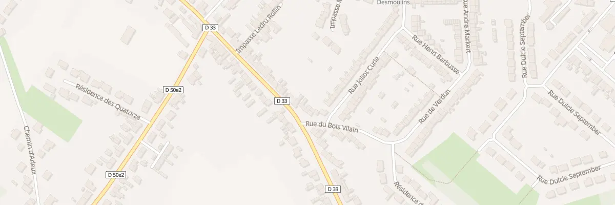 Plan du 1 Rue du Bois Vilain à Méricourt