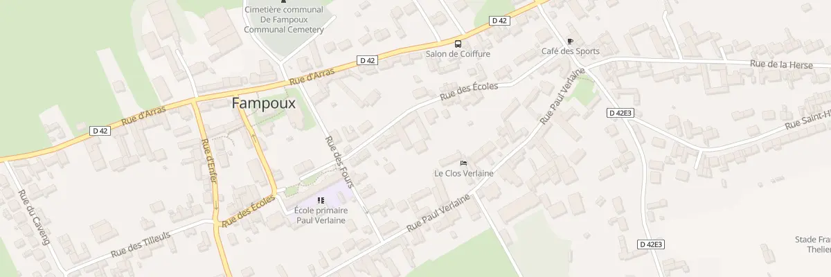 Plan du 6 Rue des Ecoles à Fampoux