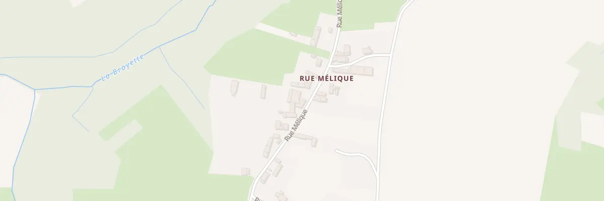 Plan du 44 Rue Mélique à Thiescourt