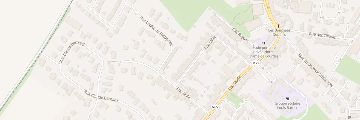 Plan du 34 Rue Mille à La Chapelle-d’Armentières