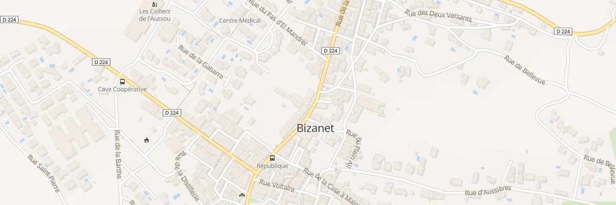 Plan du 19 Rue de la République à Bizanet