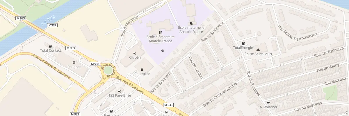 Plan du 50 Rue de la Victoire à Armentières