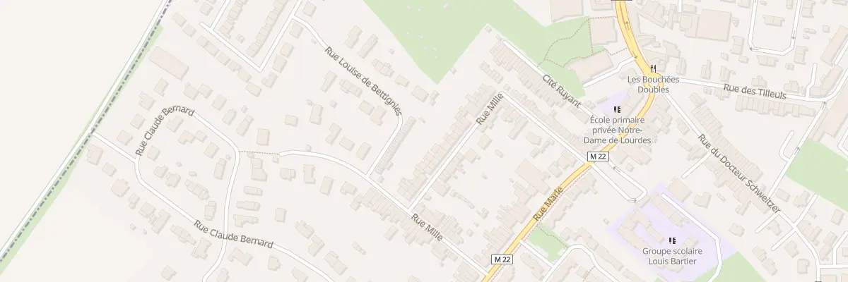 Plan du 32 Rue Mille à La Chapelle-d’Armentières