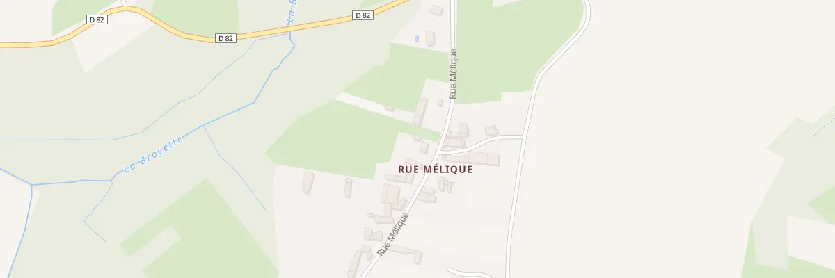 Plan du 36 Rue Mélique à Thiescourt