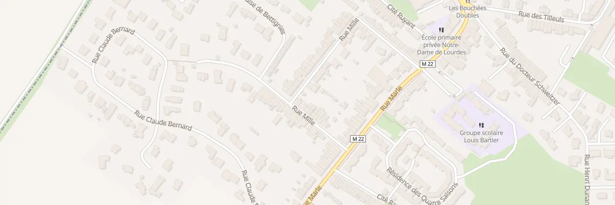 Plan du 25 Rue Mille à La Chapelle-d’Armentières