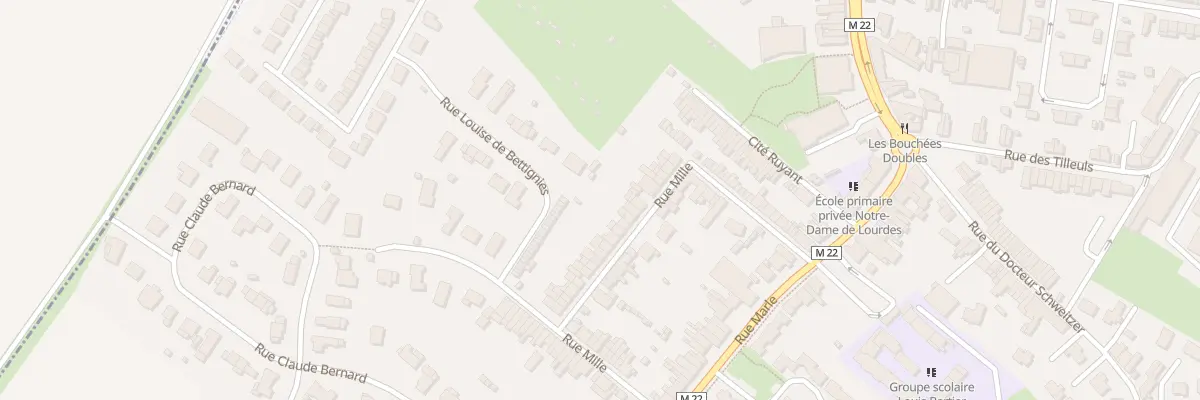 Plan du 26 Rue Mille à La Chapelle-d’Armentières