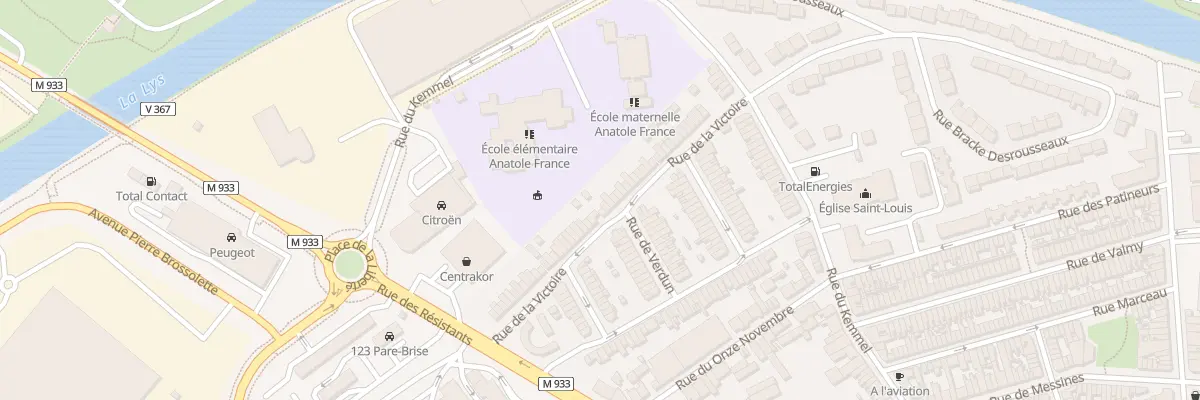 Plan du 44 Rue de la Victoire à Armentières