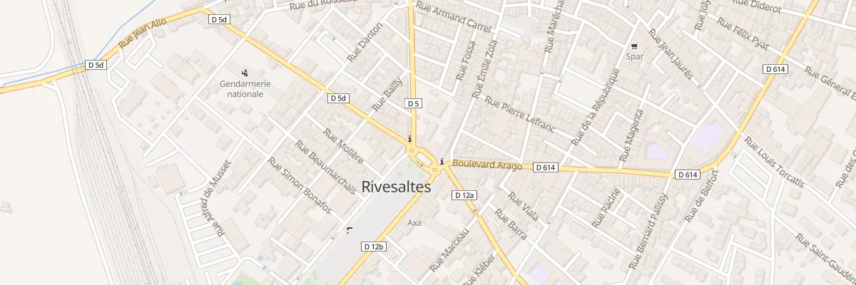 Plan du 4 Pl Mal Joffre à Rivesaltes