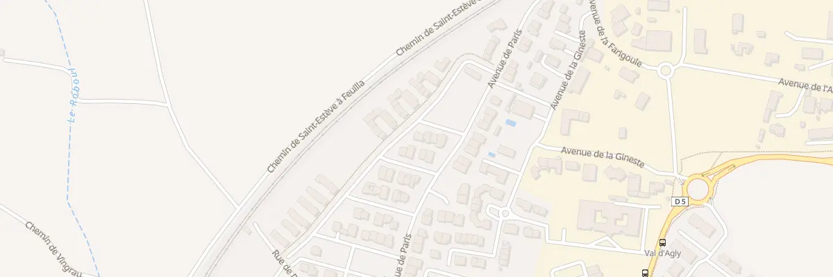 Plan du 7 Imp de Rome à Rivesaltes