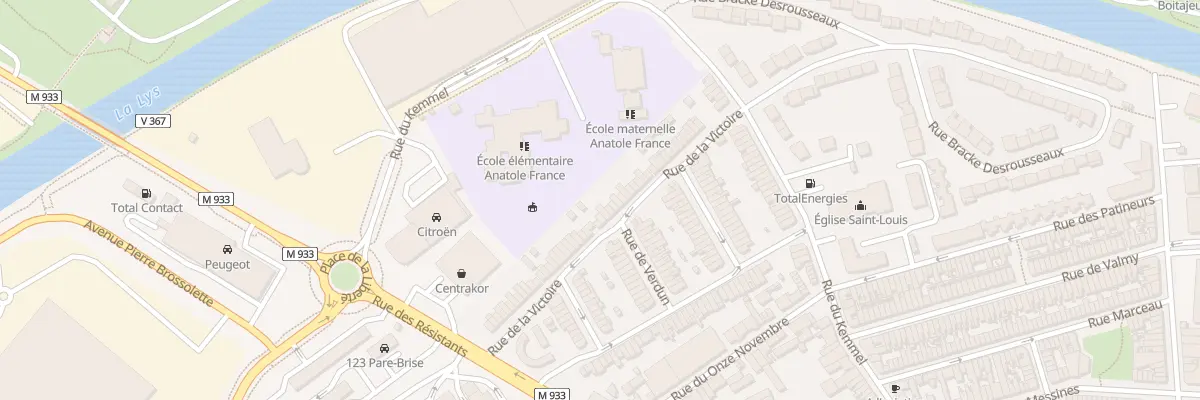 Plan du 40 Rue de la Victoire à Armentières