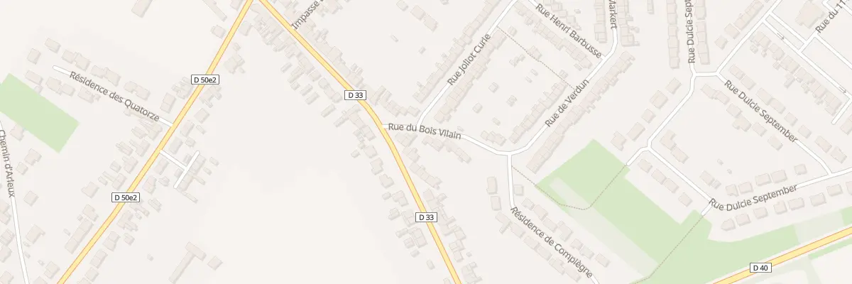 Plan du 2 Rue du Bois Vilain à Méricourt