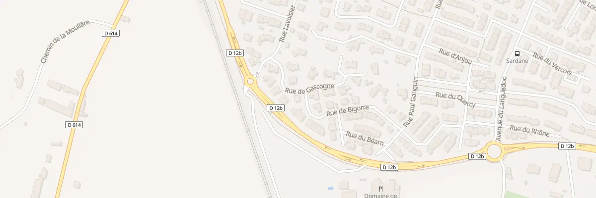 Plan du 10 Rue de la Gascogne à Rivesaltes