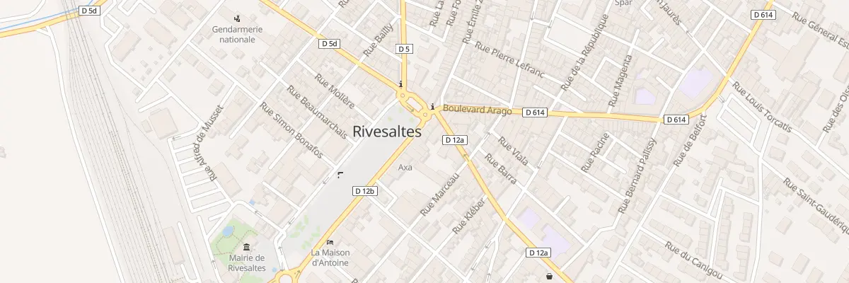 Plan du 4 Av Gambetta à Rivesaltes