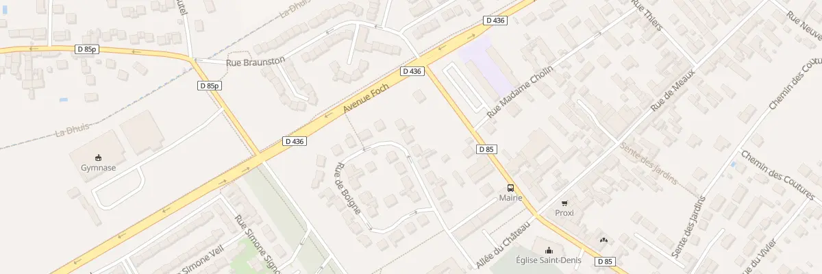 Plan du 11 Rue de Boigne à Quincy-Voisins