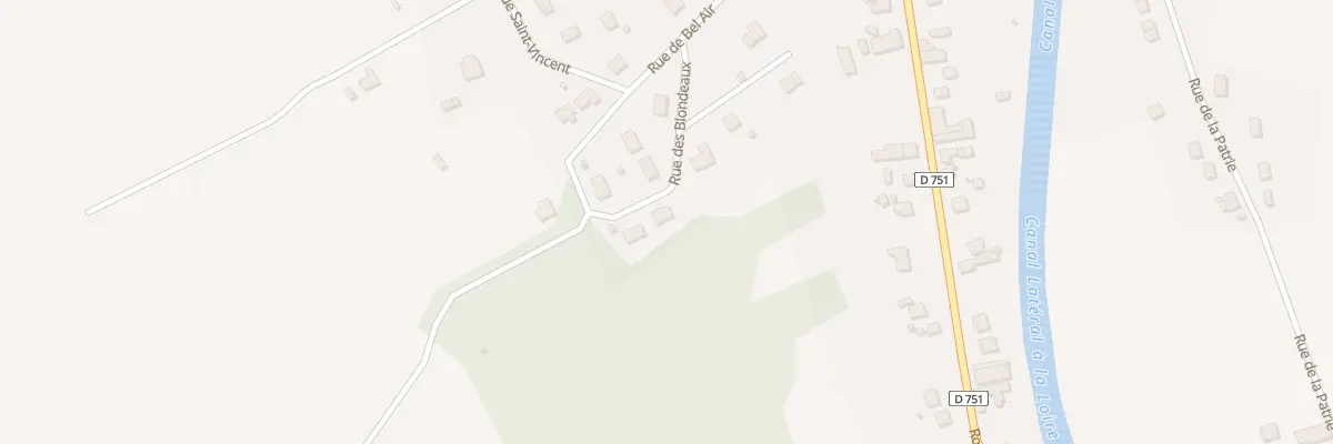 Plan du 2 Rue des Blondeaux à Léré